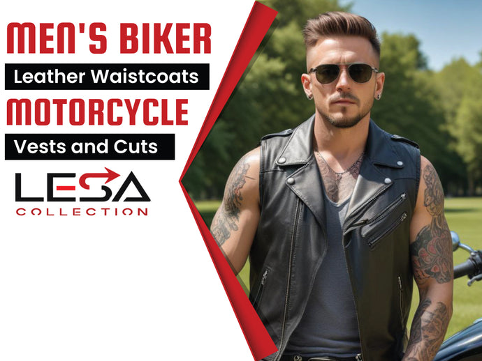 Men's Biker Leather Waistcoats | Motorcycle Vests and Cuts