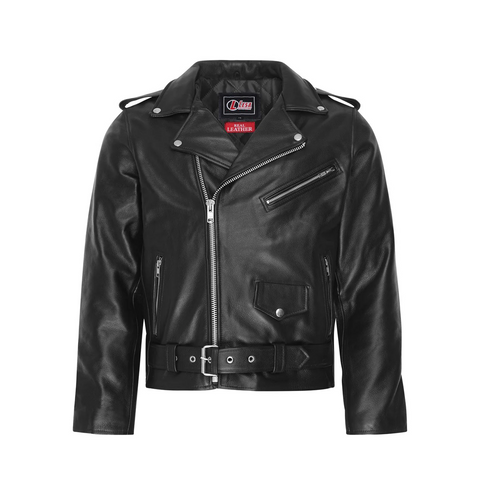 Mens real leather Brando motorbike motorcycle /biker jacket all sizes new