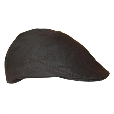 Wax Cotton Men's Flat Cap Hunting Green Brown Casual Hat Shooting