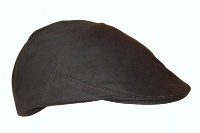 Wax Cotton Men's Flat Cap Hunting Green Brown Casual Hat Shooting