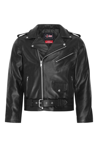 Mens real leather Brando motorbike motorcycle /biker jacket all sizes new - Lesa Collection