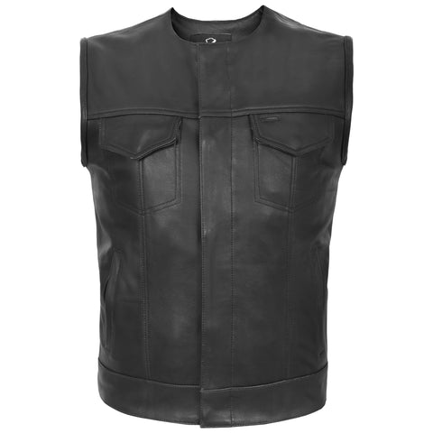 Leather | Men | Heated Jacket | Bikers Vests | Cuts - Lesa Collection